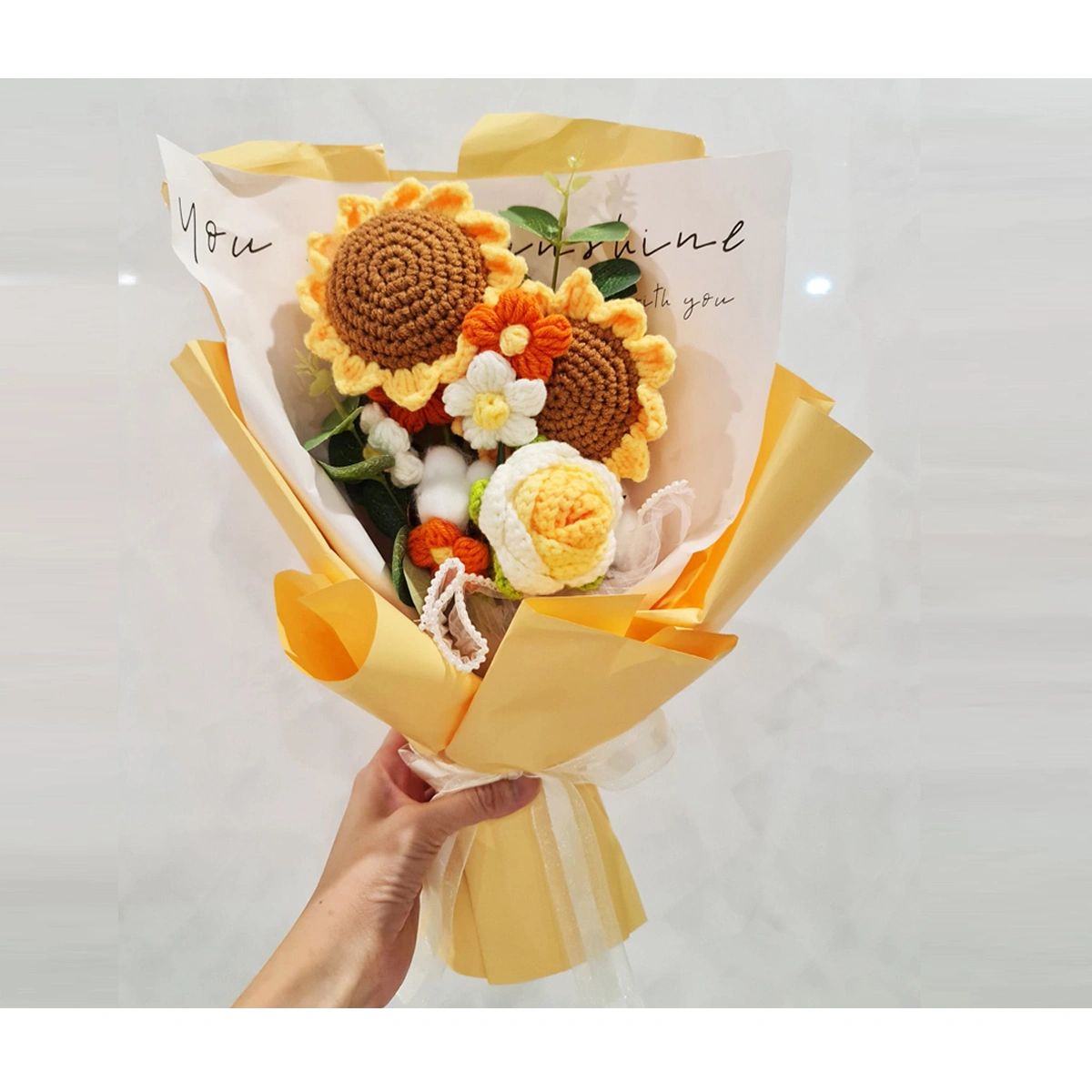 Sunflower Crochet Bouquet